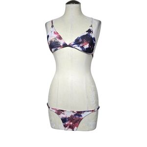 Shein Tie Dye Print Bikini Matching Set M